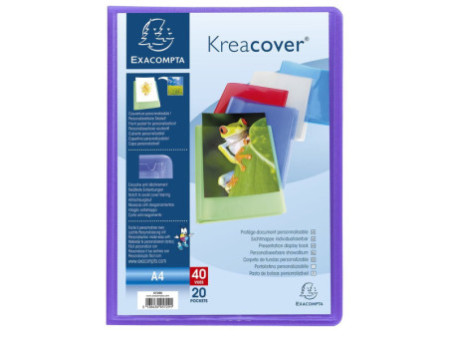EXACOMPTA Protège-documents Kreacover, A4, PP, assorti