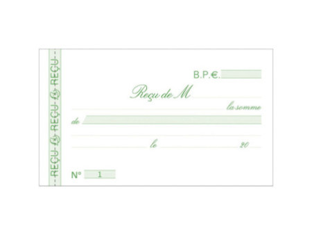 EXACOMPTA Manifold 'Reçus', 105 x 180 mm, dupli