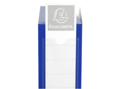 EXACOMPTA Boîte d'archives à pression, PP, 80 mm, bleu