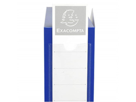 EXACOMPTA Boîte d'archives à pression, PP, 80 mm, bleu