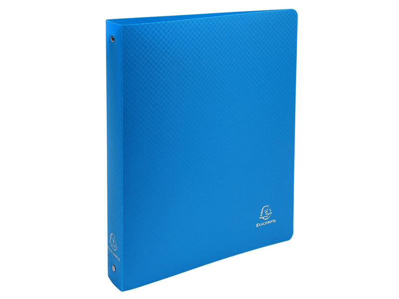 EXACOMPTA Classeur semi-rigide, PP, A4 Maxi, 4 anneaux, bleu