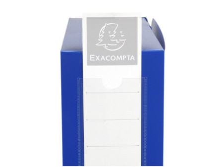 EXACOMPTA Boîte d'archives à pression, PP, 100 m, bleu