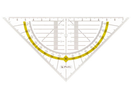 herlitz Equerre géométrique, hypoténuse: 160 mm