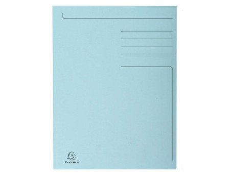 EXACOMPTA Chemise imprimée Foldyne 300, A4, bleu pastel