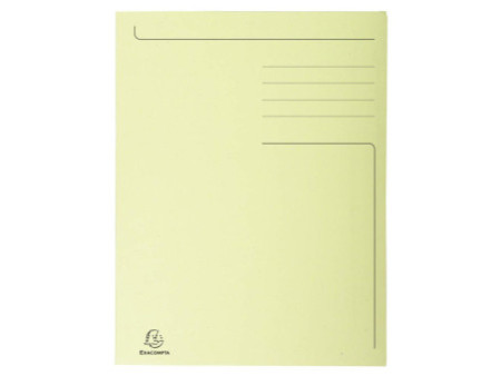 EXACOMPTA Chemise imprimée Foldyne 300, A4, jaune pastel