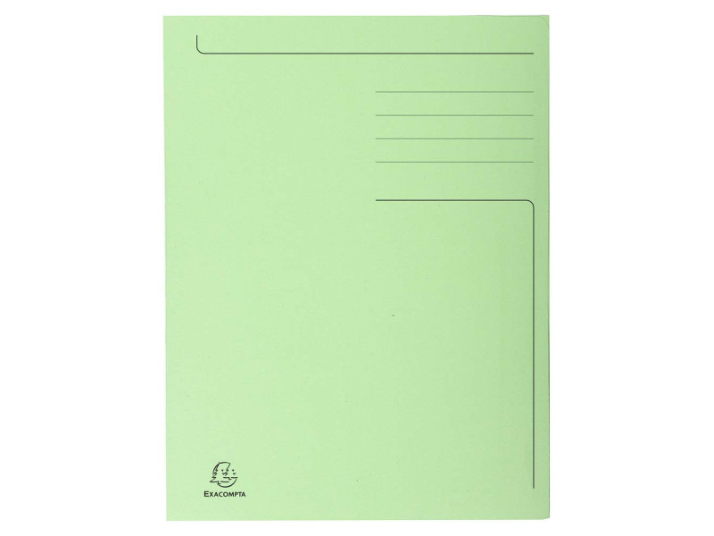 EXACOMPTA Chemise imprimée Foldyne 300, A4, vert pastel