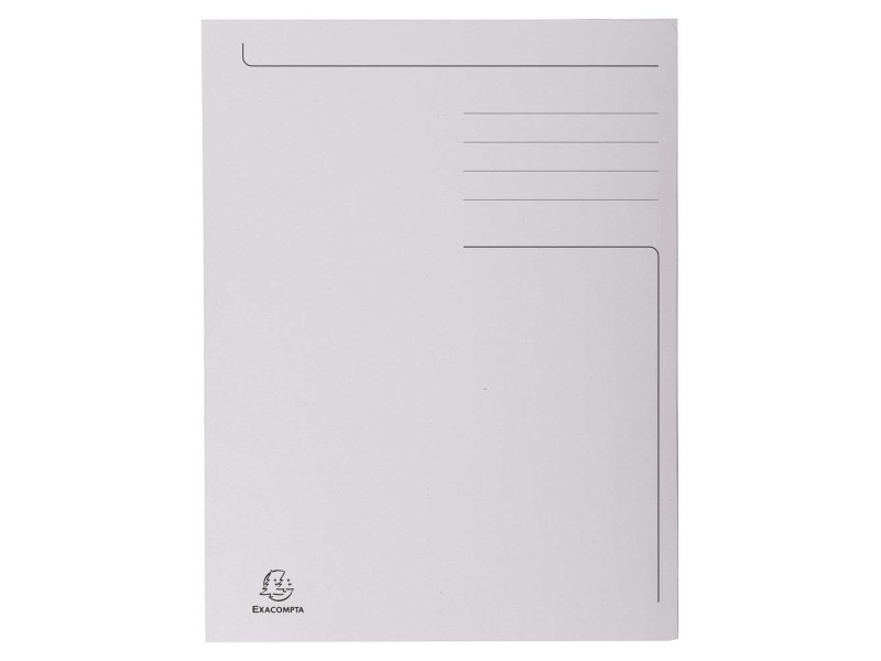 EXACOMPTA Chemise imprimée Foldyne 300, A4, gris clair