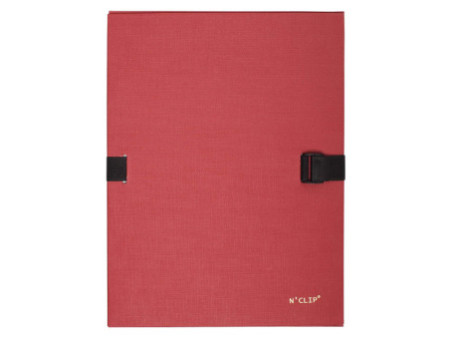 EXACOMPTA Chemise à dos extensible N'CLIP, A4, rouge