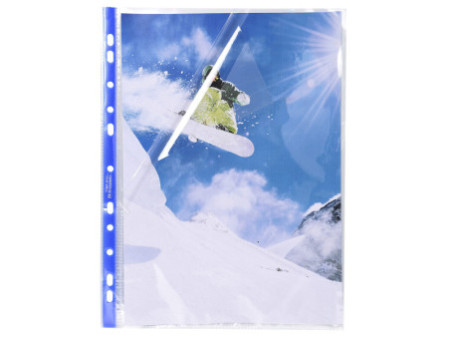 EXACOMPTA Pochette perforée Stop Doc, A4, PP, transparent