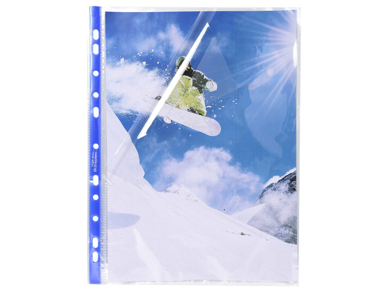 EXACOMPTA Pochette perforée Stop Doc, A4, PP, transparent