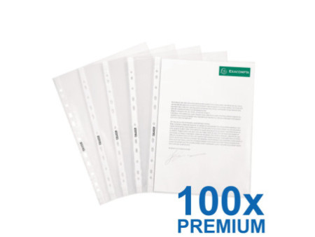 EXACOMPTA Pochette perforée, A4, PP, transparent