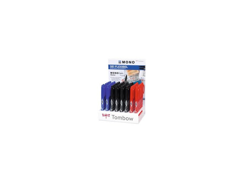 Tombow Feutre double pointe MONO twin, présentoir de 48