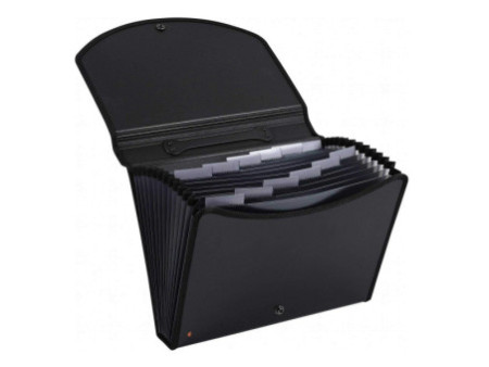 EXACOMPTA Trieur valisette EXACASE, 13 compartiments, noir
