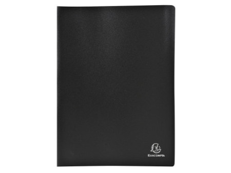 EXACOMPTA Protège-documents, A4, PP, 60 pochettes, noir