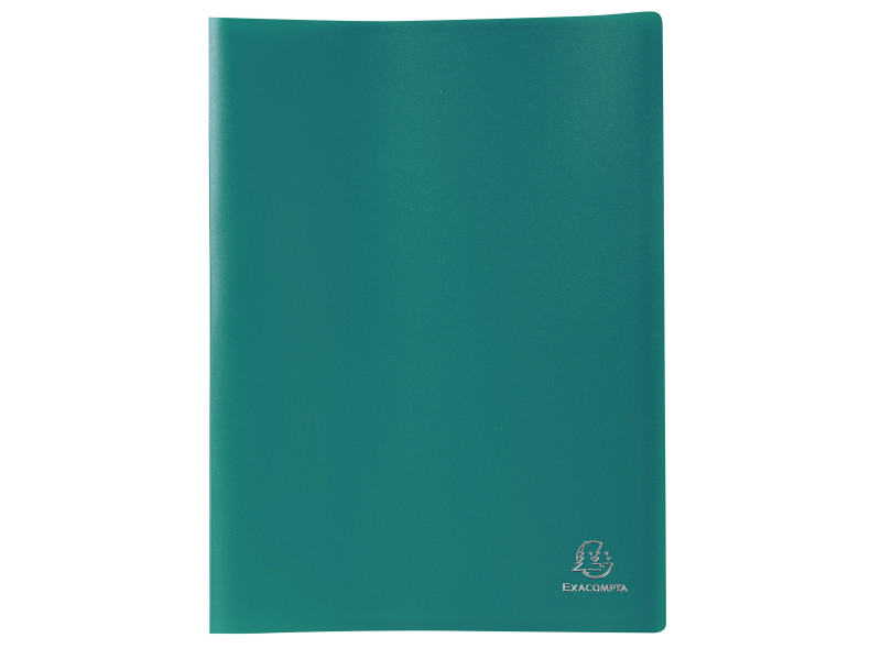 EXACOMPTA Protège-documents, A4, 20 pochettes, vert foncé