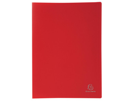 EXACOMPTA Protège-documents, A4, PP, 30 pochettes, rouge