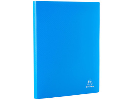 EXACOMPTA Protège-documents, A4, PP, 50 pochettes, bleu