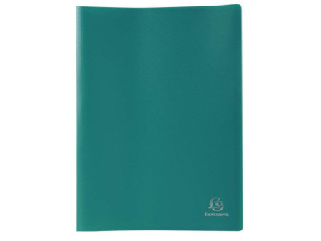 EXACOMPTA Protège-documents, A4, 50 pochettes, vert foncé