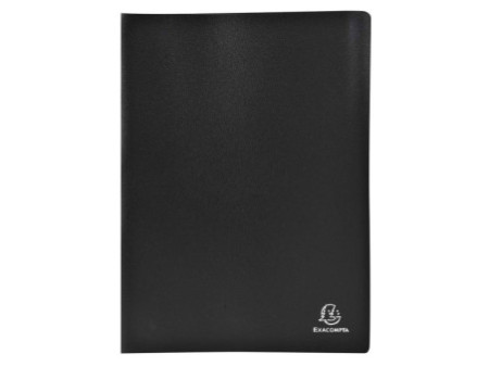 EXACOMPTA Protège-documents, A4, PP, 100 pochettes, noir