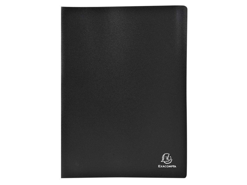 EXACOMPTA Protège-documents, A4, PP, 100 pochettes, noir