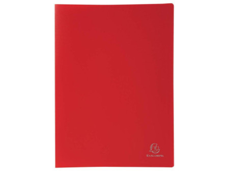 EXACOMPTA Protège-documents, A4, PP, 100 pochettes, rouge