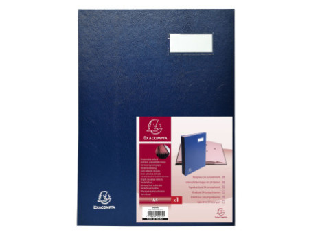 EXACOMPTA Parapheur Direction, A4, 24 compartiments, bleu