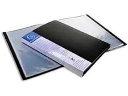 EXACOMPTA Protège-documents, A4, PP, 30 pochettes, noir