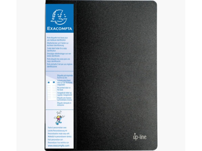 EXACOMPTA Protège-documents, A4, PP, 40 pochettes, noir