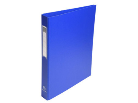 EXACOMPTA Classeur à anneaux, PP, 4 anneaux, A4, bleu