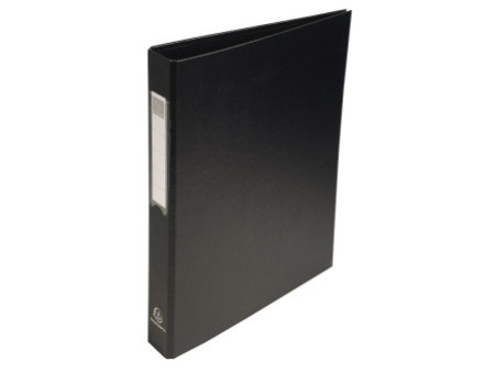 EXACOMPTA Classeur à anneaux, PP, 4 anneaux, A4, noir