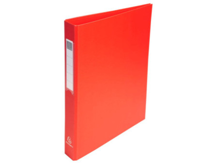 EXACOMPTA Classeur à anneaux, PP, 4 anneaux, A4, rouge