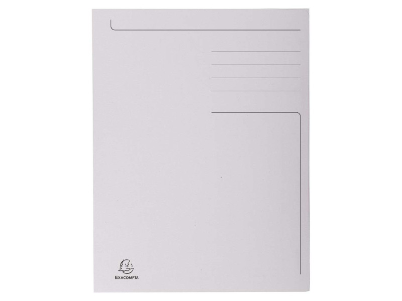 EXACOMPTA Chemise imprimée Foldyne 300, A4, gris clair