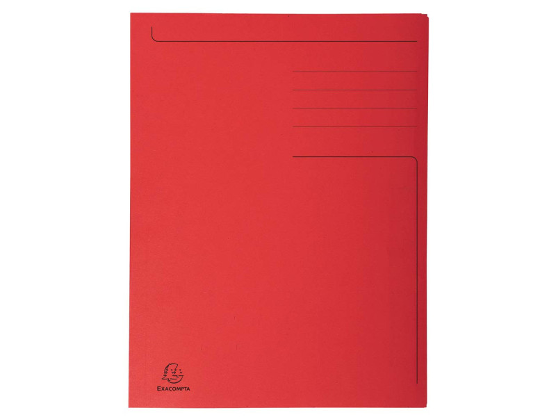 EXACOMPTA Chemise imprimée Foldyne 300, A4, rouge