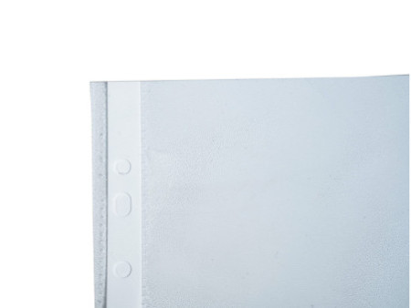 EXACOMPTA Pochette perforée, A4, PP, grainé, transparent