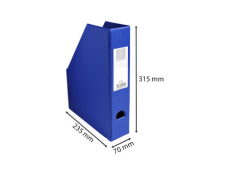 EXACOMPTA Porte-revues, A4, carton, 70 mm, bleu