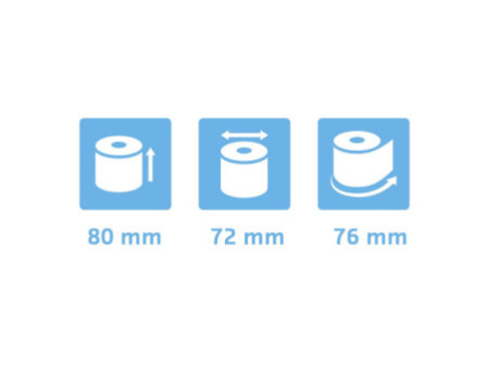 EXACOMPTA Bobines thermiques pour caisses, 80 mm x 76 m