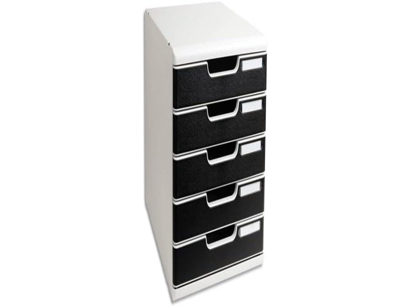 EXACOMPTA Module de classement MODULO, 5 tiroirs, noir