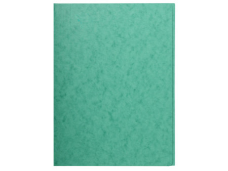 EXACOMPTA Chemise simple 3 rabats, A4, carton, vert