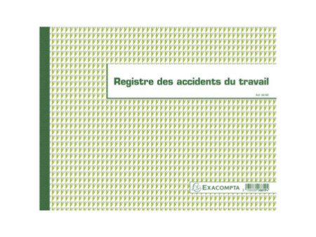 EXACOMPTA Registre des accidents du travail