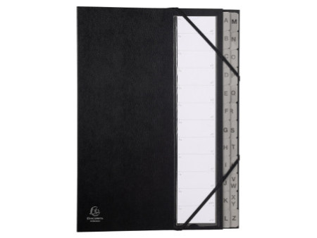 EXACOMPTA Trieur Ordonator, A-Z, A4, 24 compartiments, noir