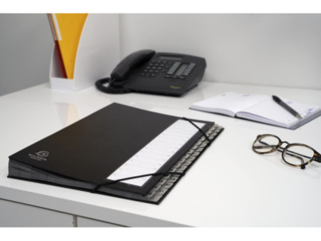 EXACOMPTA Trieur Ordonator, A-Z, A4, 24 compartiments, noir