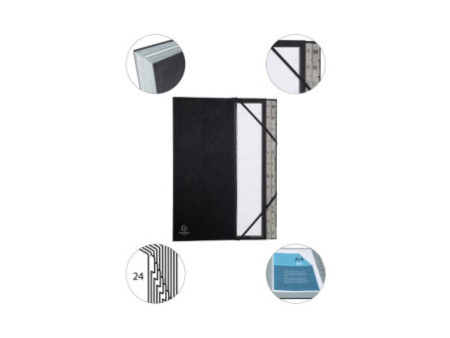 EXACOMPTA Trieur Ordonator, A-Z, A4, 24 compartiments, noir