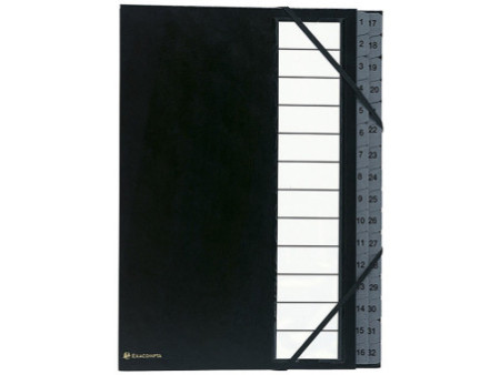 EXACOMPTA Trieur Ordonator, 1-32, A4, 32 compartiments, noir