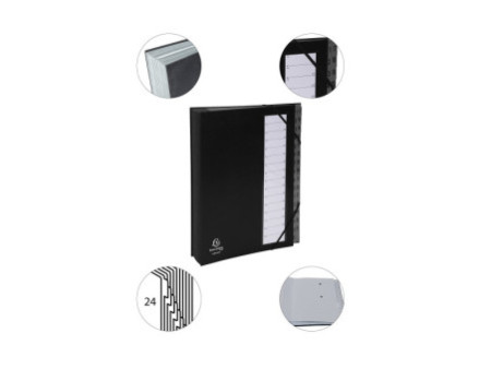EXACOMPTA Trieur Ordonator, 1-32, A4, 32 compartiments, noir