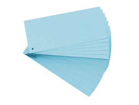 EXACOMPTA Fiches intercalaires, 105 x 240 mm, bleu