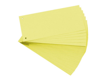 EXACOMPTA Fiches intercalaires, 105 x 240 mm, jaune