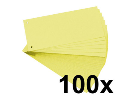 EXACOMPTA Fiches intercalaires, 105 x 240 mm, jaune