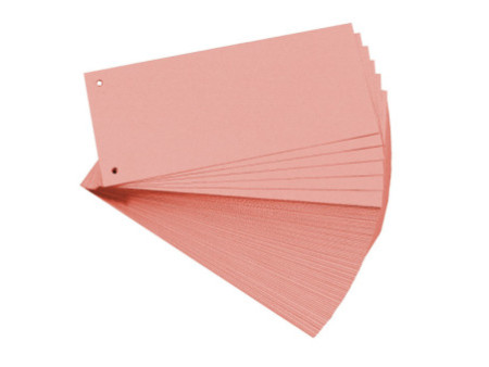 EXACOMPTA Fiches intercalaires, 105 x 240 mm, rose