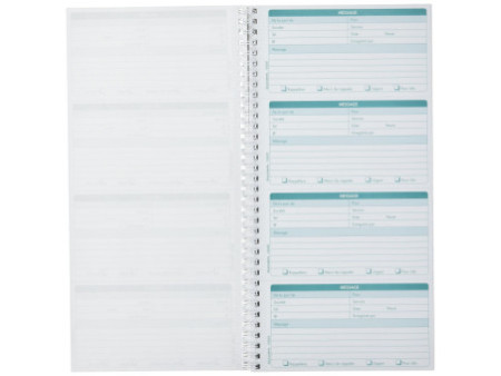EXACOMPTA Carnet de messages téléphone, spiralé