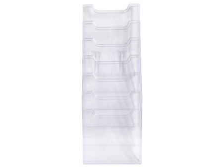 EXACOMPTA Trieur mural, A4 vertical, 6 cases, transparent